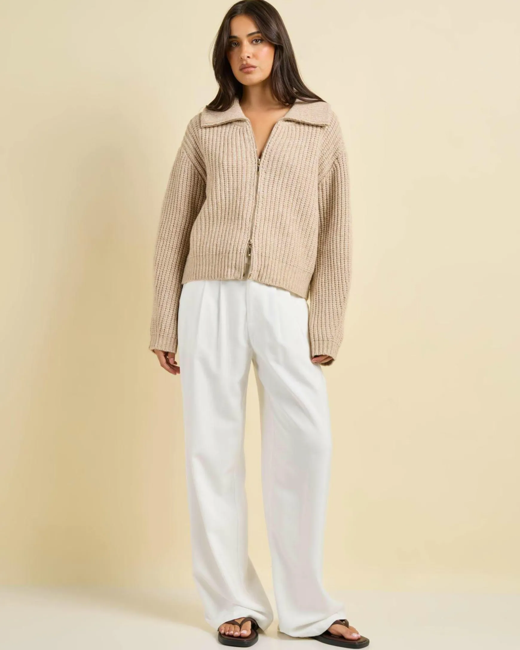 Zeus Double Zip Knit Jumper